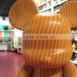 OEM 8''Cute Brick Bear Vinyl Toys/Kids Gift Vintage Wood Brick Bear Vinyl Toys/Custom Plastic Brick Bear Vinyl Toys Manufacturer thumbnail-5