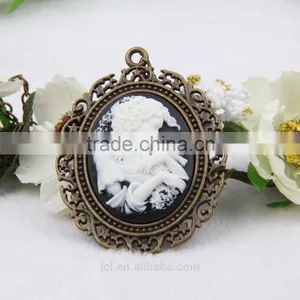Fashion Jewelry Necklace Steampunk Necklace Classical Silhouette Cameo 2015 New Party Dress Made in China Yiwu thumbnail-1