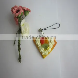 Lifelike Fake Food Fake Pizza Key Chain thumbnail-1