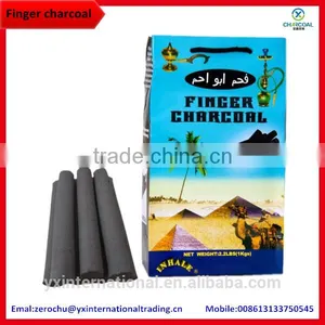 Coco Charcoal Briquette 1.5hours Burning Time Finger Coal thumbnail-1