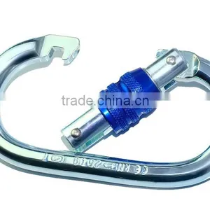 Oval Screwgate Locking Safety Steel Carabiner With EN 362, EN 12275 for Climbing Height Work/ Mountain Rescue thumbnail-2