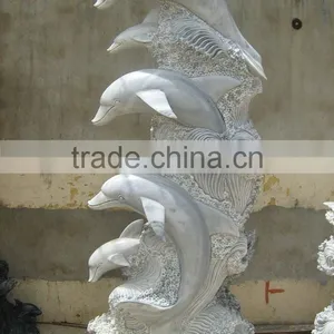 Marble Dolphin Statue thumbnail-1