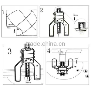 Digital LCD Tread Magnetic Self Standing Aperture 80mm Hand Routers Depth Gauge thumbnail-3