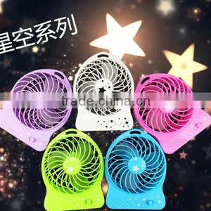 Promotion Gift Adjustable Speed Rechargeable Electric Custom Plastic Manual Folding Portable Mini Hand Fan With Flashlight thumbnail-1