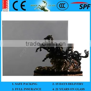 4mm 5mm 6mm Gold Blue Sheet Class Bronze Grey Green Reflective Glass With CE & ISO9001 Glass Window thumbnail-3