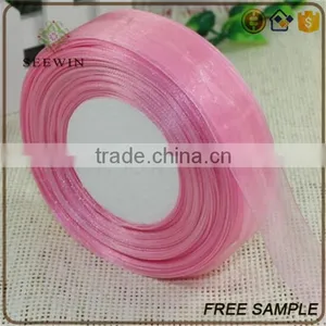 New Trend Gift Decorative Packing Silk Snow Organza Fabric Ribbon thumbnail-1