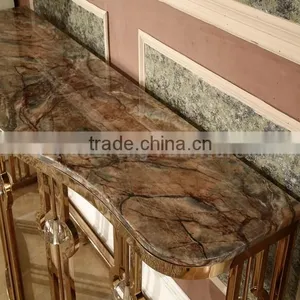 Marble Classic Console Table Stainless Steel Legs thumbnail-6