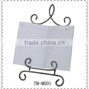Hot Sale Cheap Black Color Wrought Iron Book Stand thumbnail-1