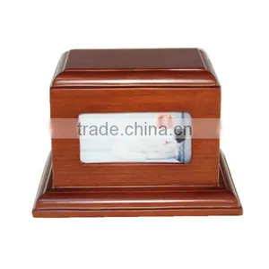 Popular Solid Wood Pet Urn With Photo Frame for Cremation Wholesale thumbnail-1