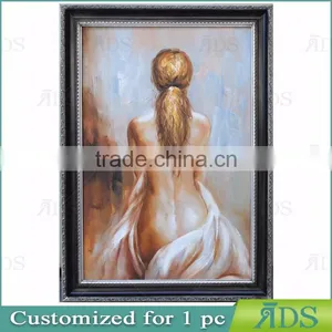 Pop Art Romantic Woman Nude Canvas Oil Painting thumbnail-3