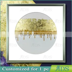 1 Piece Can Be Customized Framed Handmade Oil Painting With Gold Leaf thumbnail-2