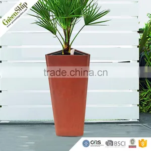 Triangle Style Fashion Tall Horticultural Planter With Watering System From GreenShip thumbnail-1