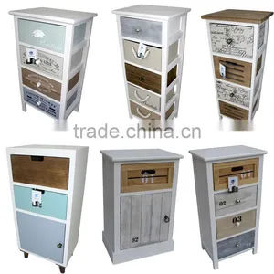 Household Wood Standing Cabinet Wood Shelf Organizer thumbnail-5