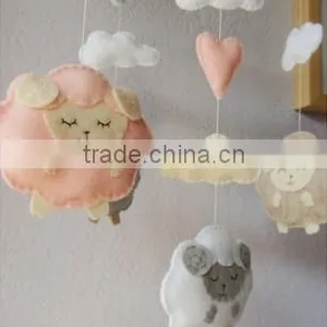 Express Hot Sale High Quality New Products Wholesale Handmade Felt Sheep Shaped Hanging Decoration thumbnail-1