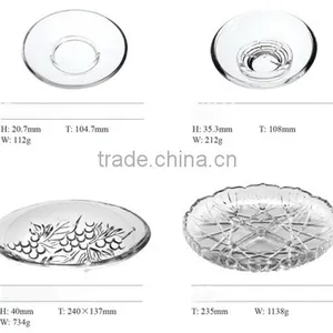 Round Glass Plate With Printing of Superior Quality thumbnail-1