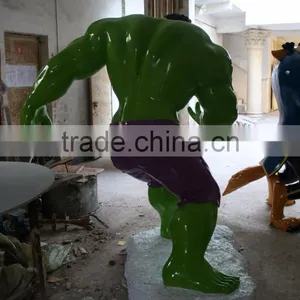 Outdoor Garden Decoration Promotion Resin Craft Fiberglass Hulk Statue thumbnail-3