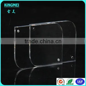 KM-VP50 Factory Custom Absolutely Clear Acrylic Beauty Girl L-shaped Photo Frame & Picture Frame thumbnail-5