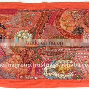 Antique Tapestry Wall Hanging-A thumbnail-1