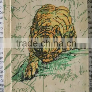 Handmade Hardcover Tiger Printed Notebook thumbnail-1