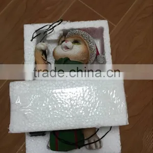 Decoration Wholesale Craft Supplies Resin Craft Animal Cat Led Light Personalized Christmas Ornaments thumbnail-6