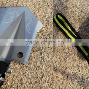 New Model Multifunction Outdoor Survival Tool Kit Shovel Saw Knife Hoe Firestarter thumbnail-1