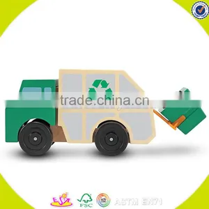 Wholesale Baby Wooden Garbage Truck Toy Popular Kids Wooden Garbage Truck Toy Wooden Garbage Truck Toy W04A169 thumbnail-3