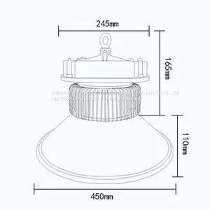 China Manufacturer CE RoHS IP65 High Bay Lighting 100w thumbnail-2