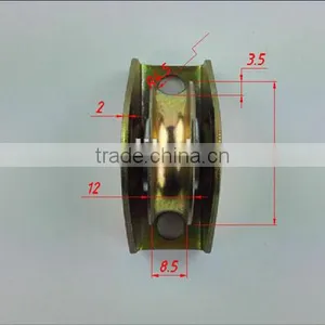 1.5 Inch Sliding Gate Wheel Diameter 40mm Thickness 12mm Bearing 6000RS Groove "U" With Outer Support ITEM:412PCR thumbnail-4