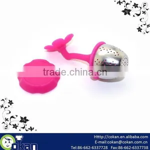 Hot Sale Flower Shape Tea Infuser/Tea Strainer,stainless Steel + Silicone,CK-TI0080 thumbnail-2