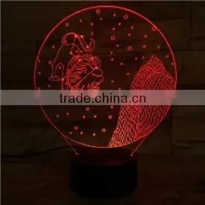 2017 Hot 3D Night Light 7 Color Change LED Table Lamp Music Decor thumbnail-1