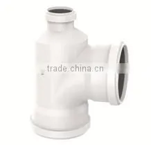HIGH QUANLITY BOTTLE NECK TEE OF PVC GB STANDARD EXPANDING FITTINGS FOR DRAINAGE WITH GASKET thumbnail-1