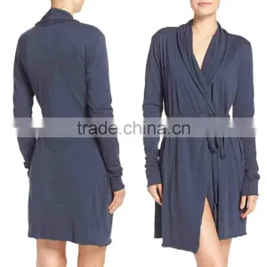Women Short Robe for Ladies Sleeping Wholesale Custom Made Satin Robe Online Shopping thumbnail-1