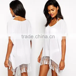 Cheap Sexy Weastern Style Women Summer Beach Dress Bikini Wrap Beachwear Beach Cover Up Crochet Kaftan Swimmwear Wholesale thumbnail-1