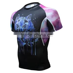 Wholesale Custom High Quality Men t Shirt Latest Design Gym Wear Muscle Fitness t Shirts for Men thumbnail-1