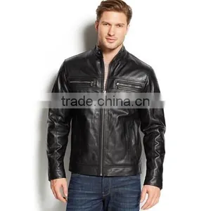 Brando Motorbike Leather Jacket/ Moto Leather Jacket For Men thumbnail-1