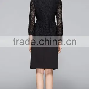 Spring-Summer Season Ladies Three-Quarter Length Sleeve Round Collar Waisted Casual Shirt thumbnail-3