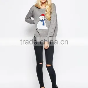 Fashion Christmas Pullover Hooded Sweater For Women thumbnail-4