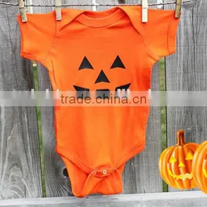 Halloween Boutique Clothing Baby Girl Halloween Outfit Pumpkin Romper Baby Romper thumbnail-4