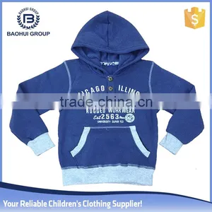 Fleece Kid Top Winter Stock Boy Hoodies Clothes China Factory thumbnail-1