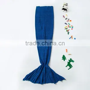 ShiJ 600g Adult High Quality Crochet Mermaid Tail Blanket thumbnail-3