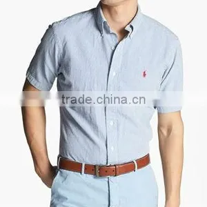 Men Plain Dyed Cotton Slim Fit Casual Shirt thumbnail-1
