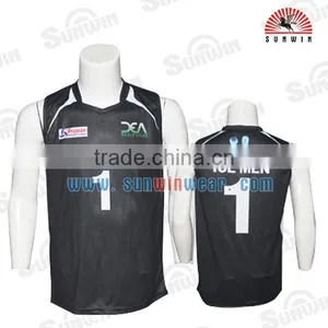 Mens Sublimation Design Your Own Volleyball Jersey thumbnail-2