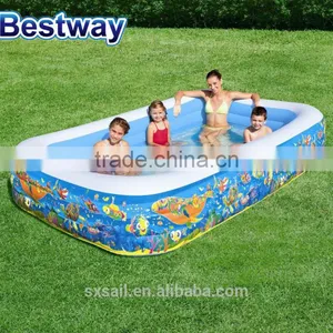 Bestway 3.05 m x 1.83 m x 56 cm Three-ring Rectangular Tank thumbnail-1