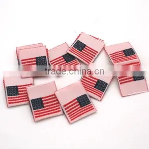 Customized Garment Labels/woven Labels/main Label/embroidered Tag Loop Fold WLF-001 thumbnail-5