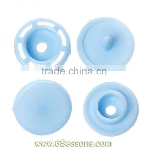 Resin Snap Fastener Set Buttons Scrapbooking Round Lightblue 11mm x 4mm 12mm x 4mm 12mm x 6mm 12mm x 6mm,300Sets,Bulk thumbnail-1