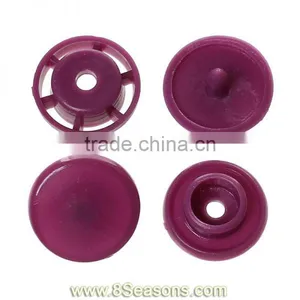 Resin Snap Fastener Set Buttons Scrapbooking Round Dark Purple 11mm x 4mm 12mm x 4mm 12mm x 6mm 12mm x 6mm,300Sets,Bulk thumbnail-1