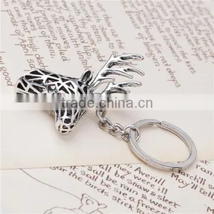 3D Keychain & Keyring Deer Animal Antique Silver 8.8cm thumbnail-3