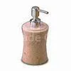 Champagne Marble Liquid Soap Dispenser With Polished Surface, Measures 3 1/4 x 7 1/8-inch thumbnail-1