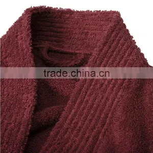 Factory Customize Women's 100% Cotton Bathrobe Hotel Cotton Robes Thicken Bath Robe,night Robes for Winter thumbnail-4