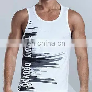 Custom Sleeveless Tshirt With Printing Logo thumbnail-1